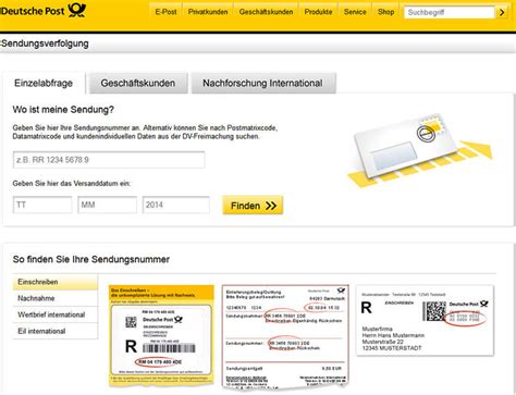 deutsche post sendungssystem.